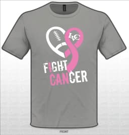 Image 2 for Fight Cancer Football Fundraiser Shirt